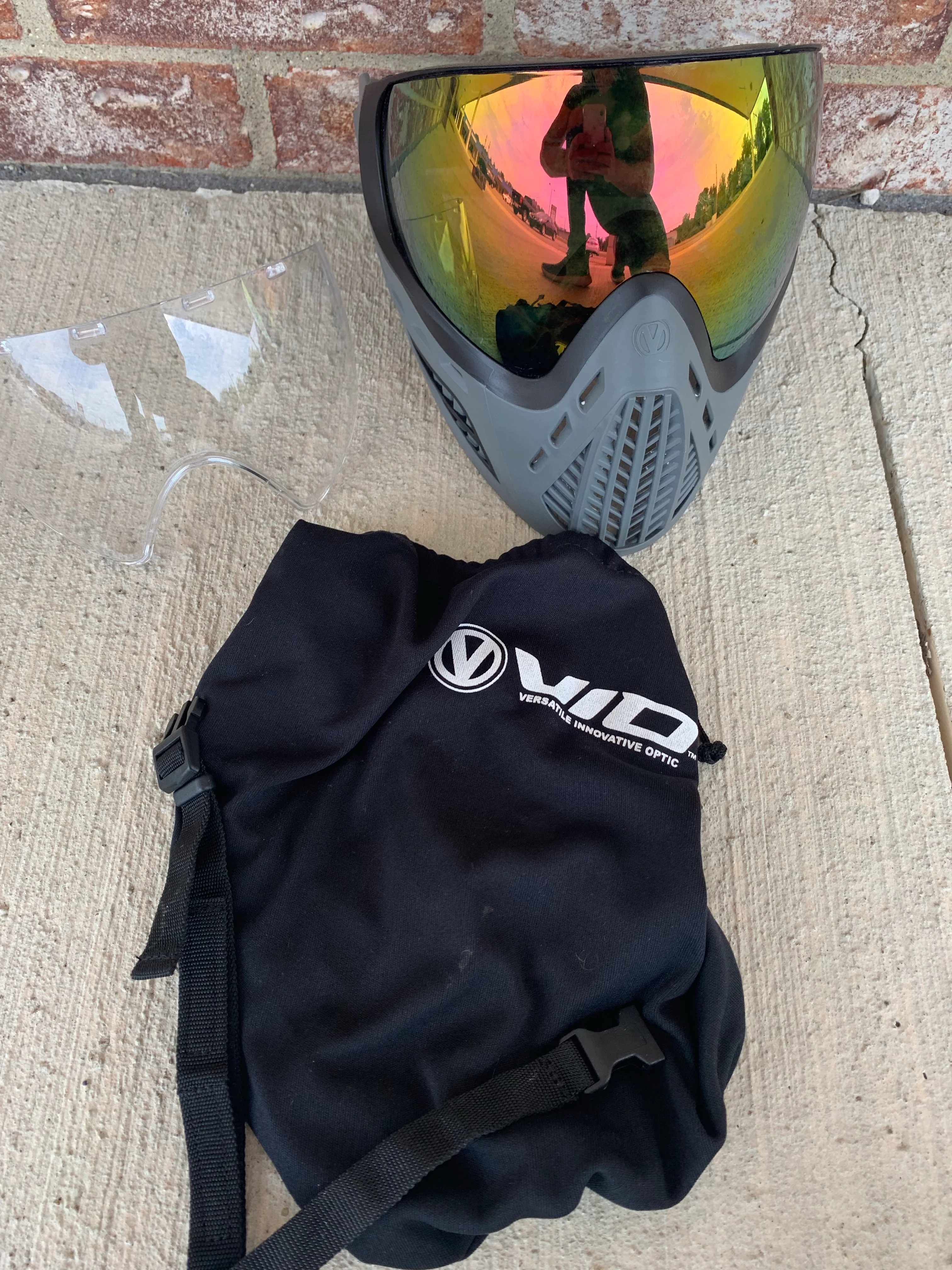 Used Virtue Vio Ascends Paintball Mask- Charcoal - Image 7