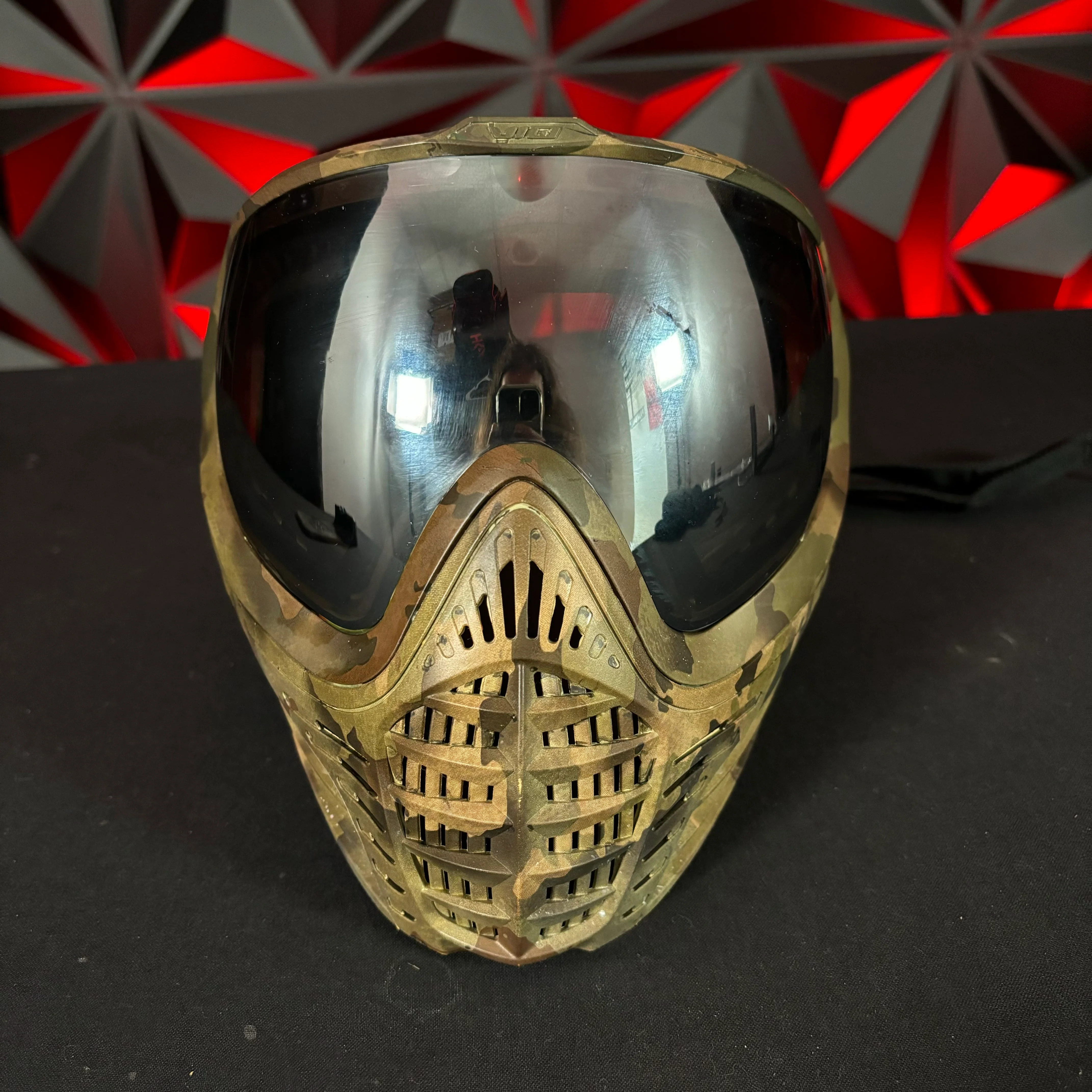 Used Virtue Vio Contour 2 Paintball Mask - Highland Camo w/Soft Goggle Bag - Image 5