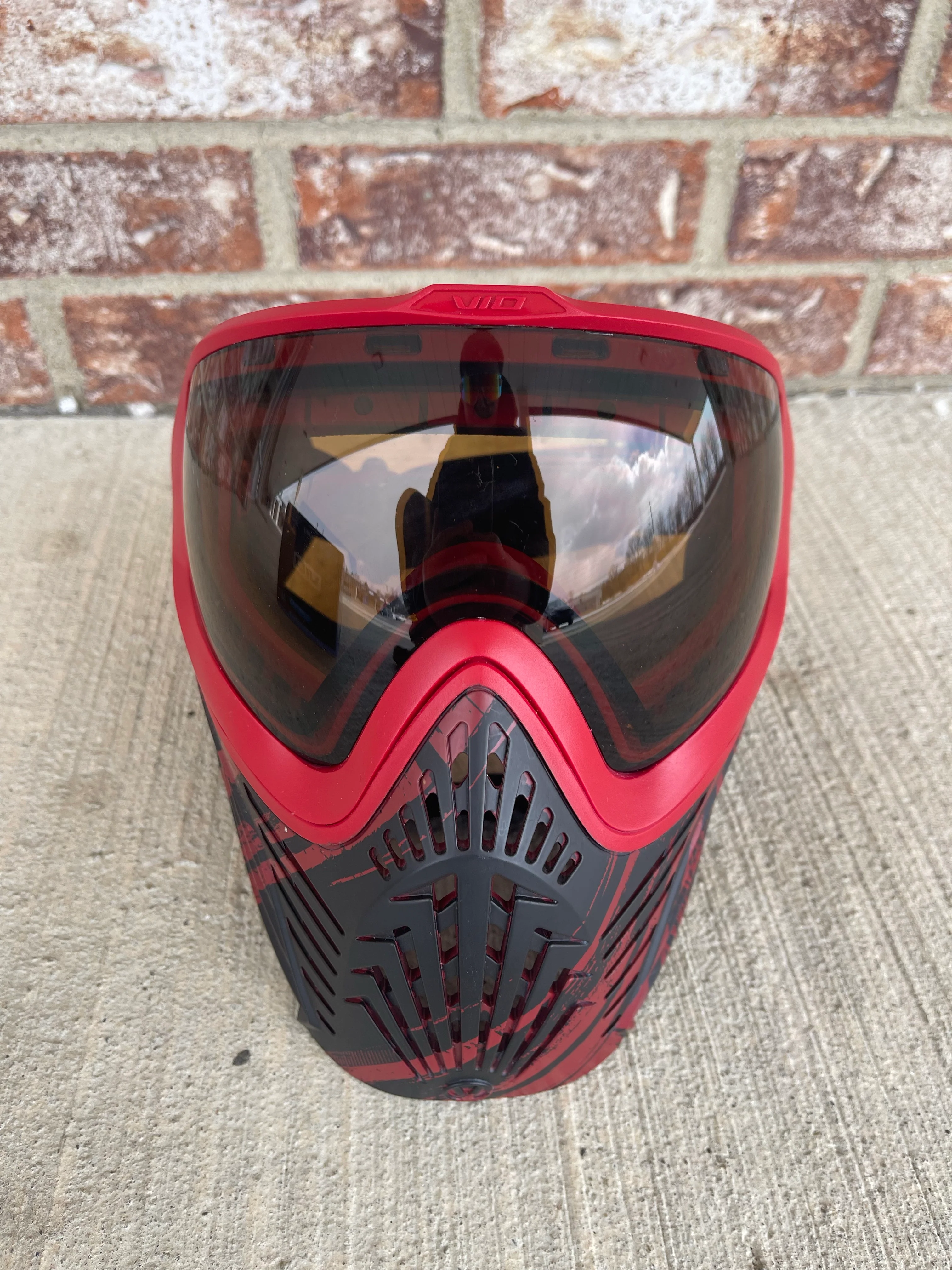 Used Virtue XS Paintball Mask - Graphic Red - Image 2