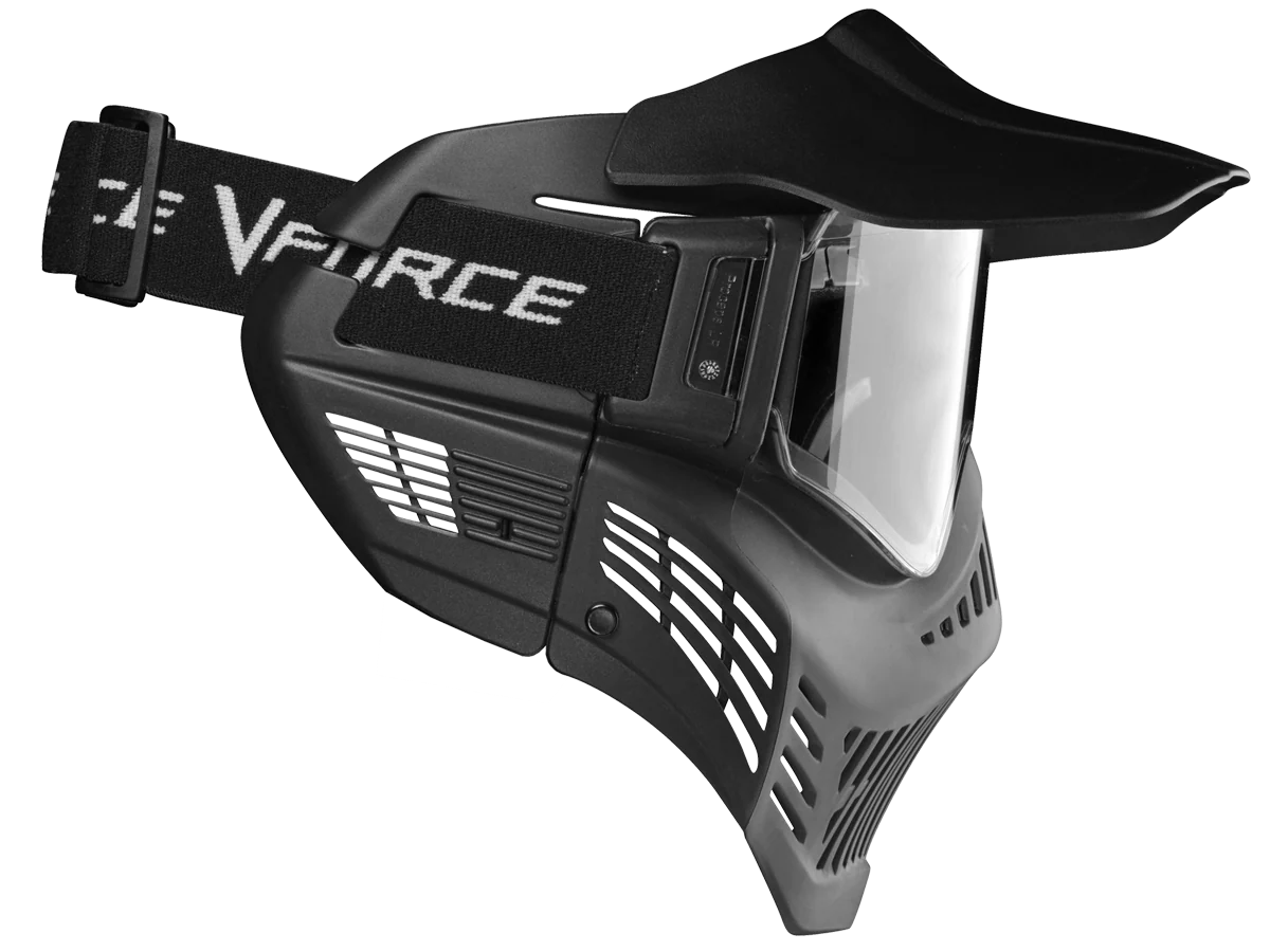V-Force Armor Paintball Mask - Black - Single Lens - Image 2