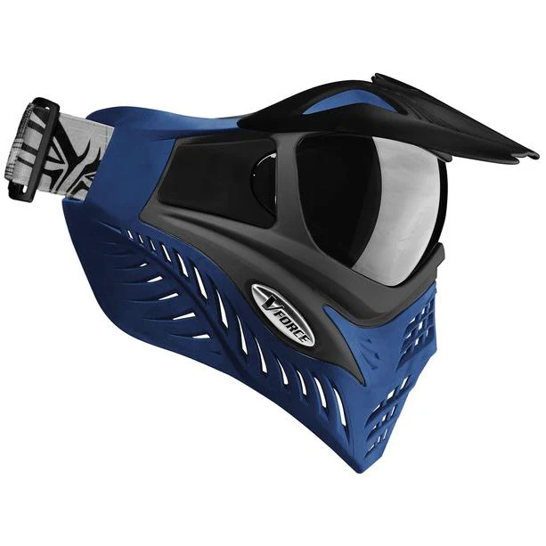 V-Force Grill Paintball Mask - Azure (Grey on Blue) - Image 5