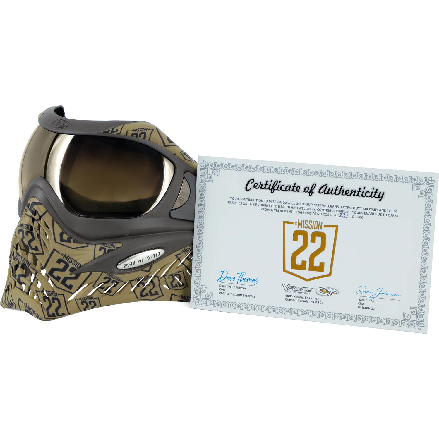 V-Force Grill Paintball Mask - LE Mission 22 - Image 7