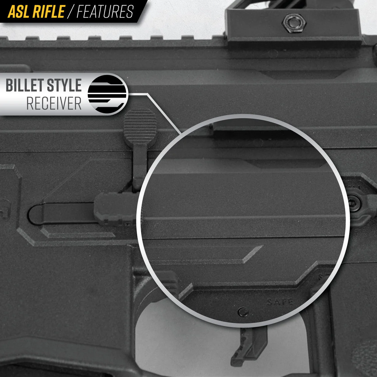 Valken ASL AEG Kilo Airsoft Rifle - Black - Image 4