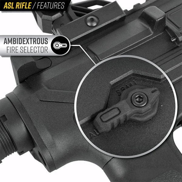 Valken ASL Mod-M AEG Airsoft Rifle Battery & Charger Combo - Black/Grey - Image 6