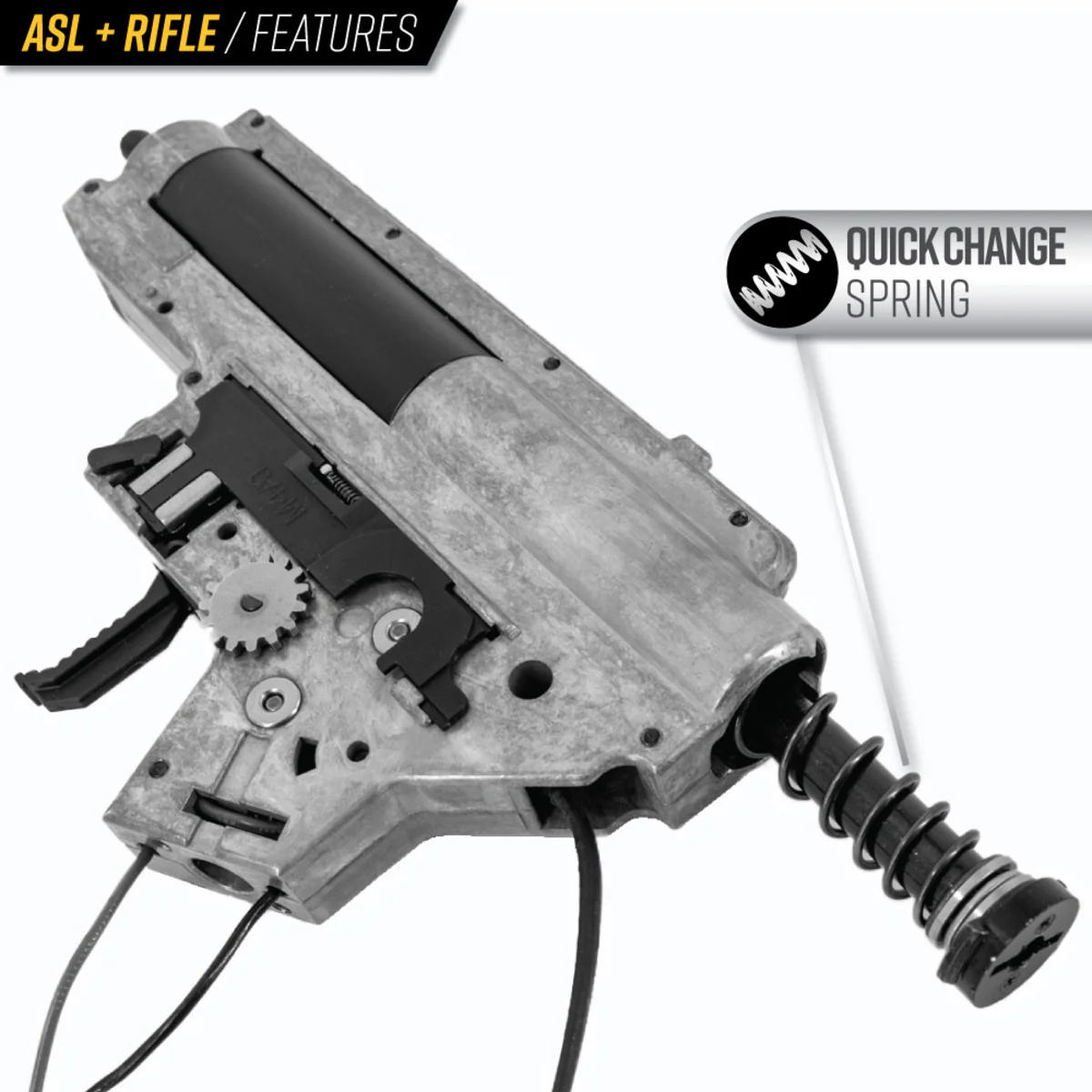 Valken ASL+ AEG Kilo 45 Airsoft Rifle - Black - Image 3