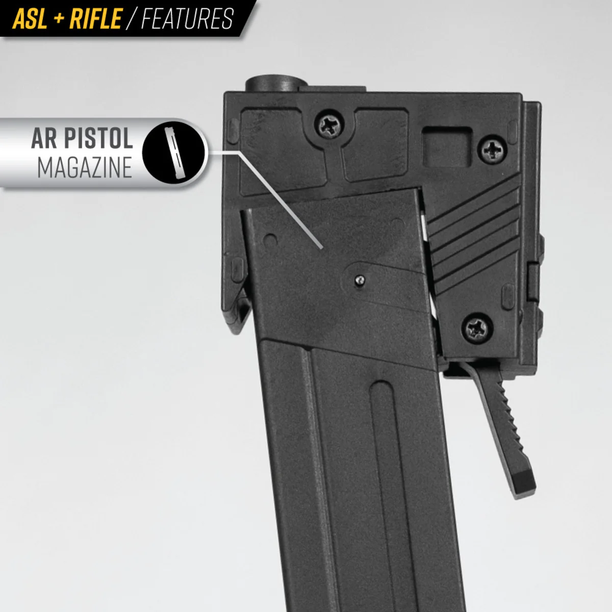 Valken ASL+ AEG Kilo 45 Airsoft Rifle - Black - Image 5