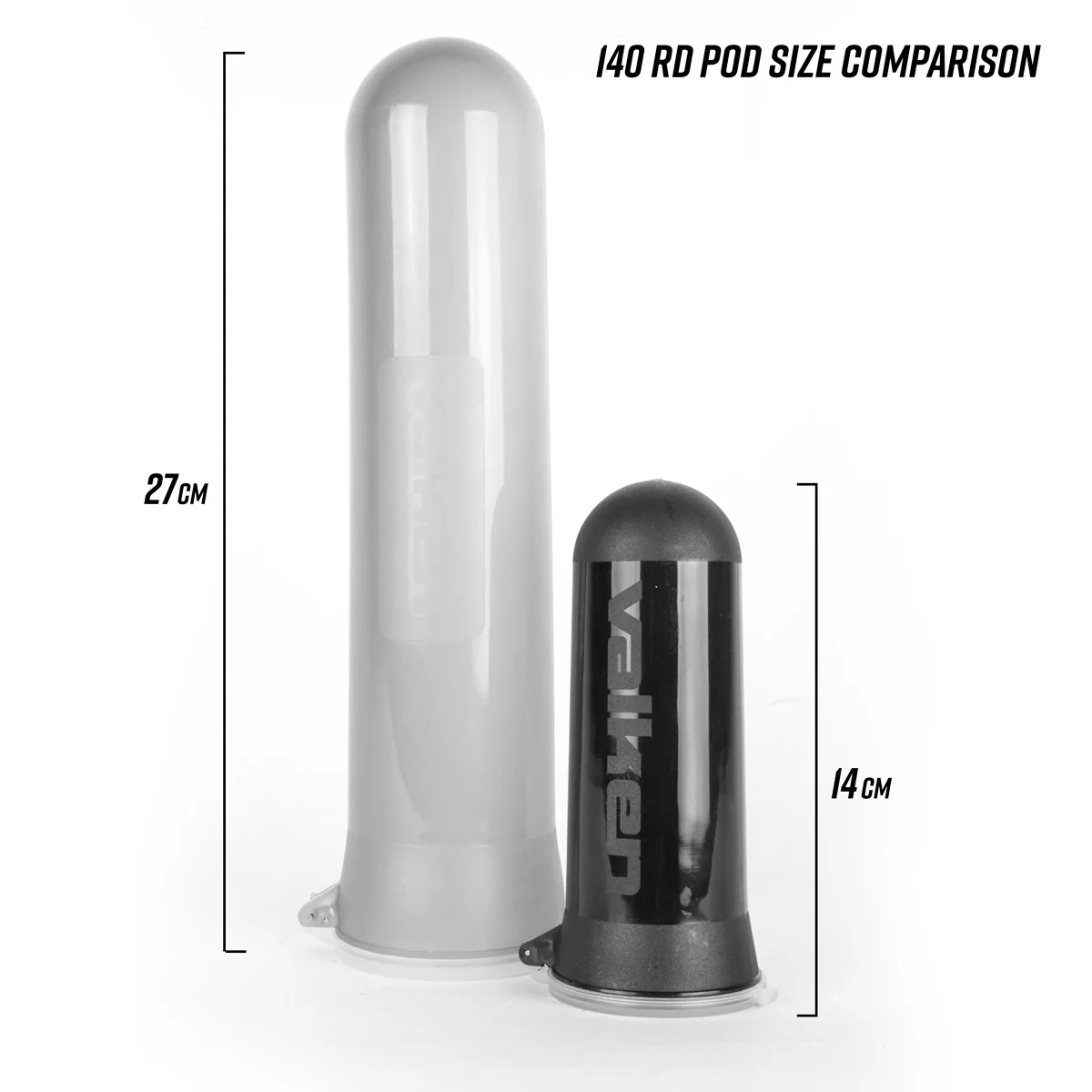Valken Gotcha Paintball Pod - 100rd - 50 cal- Smoke - Image 2