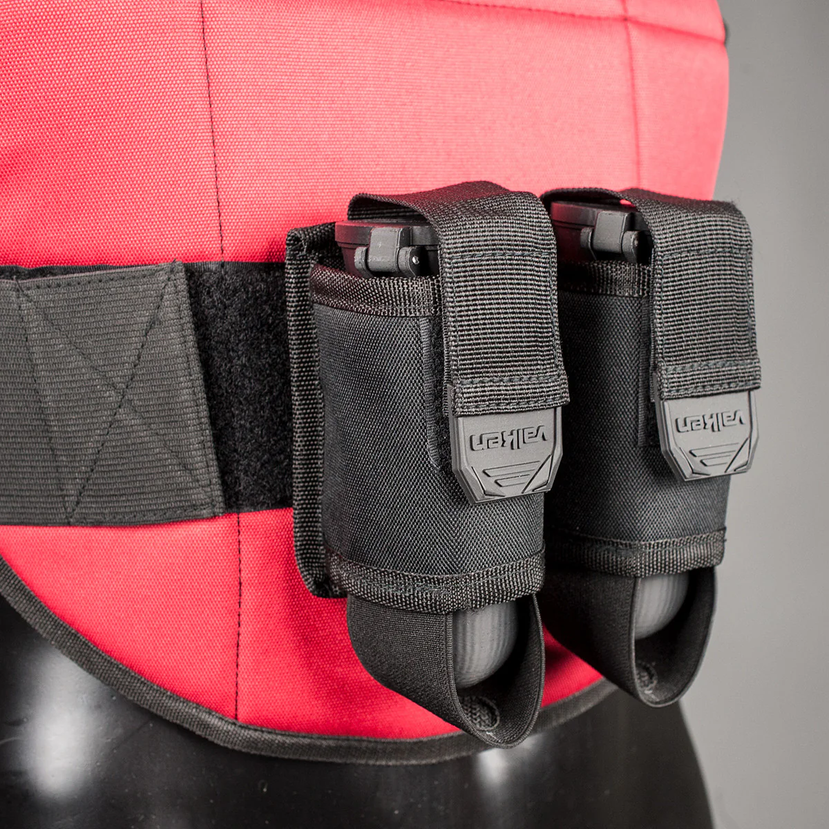 Valken Paintball Gotcha 2 Pod Pouch with Belt - 50 Cal - Black - Image 5