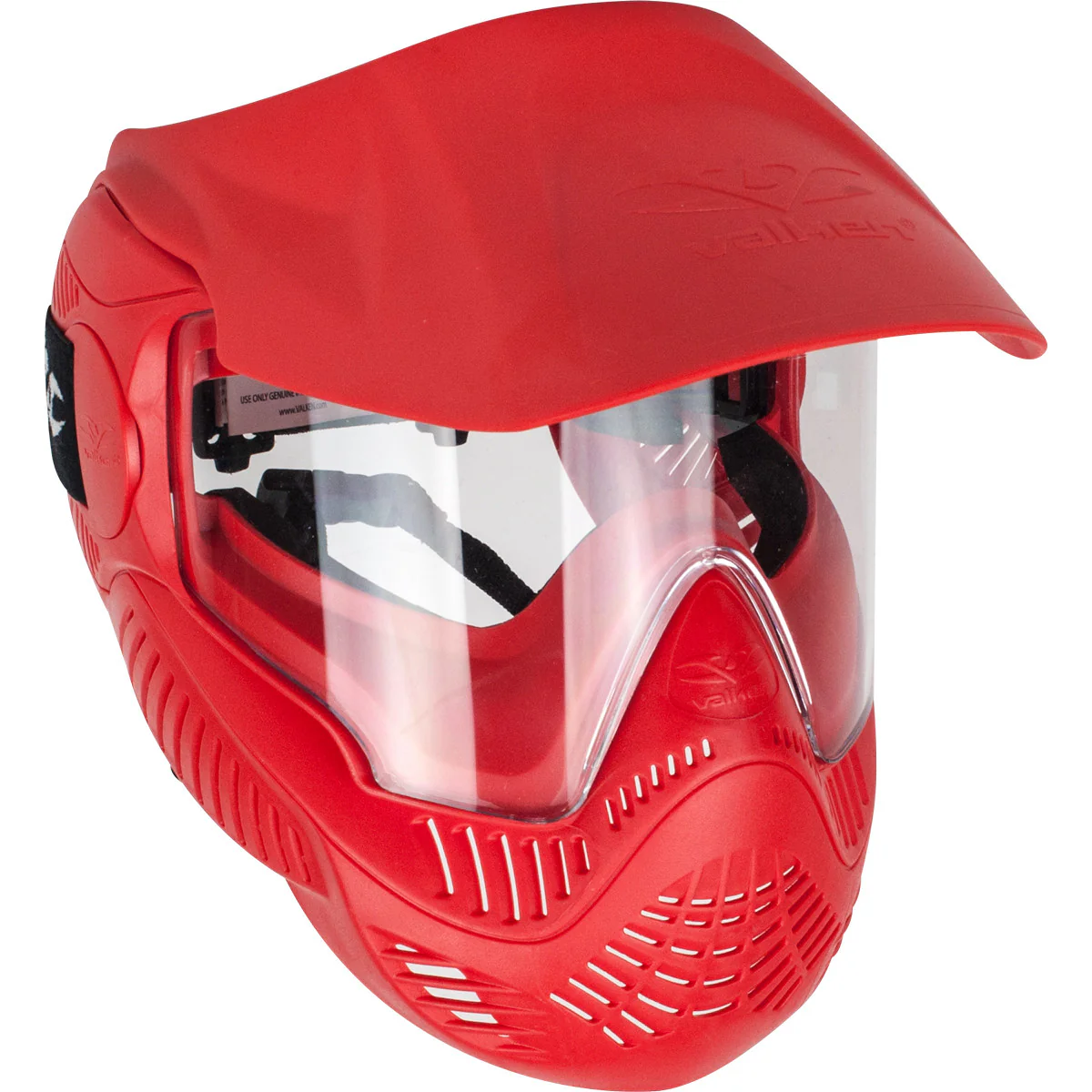 Valken Paintball MI-3 Gotcha Goggle/Mask with Single Lens & Top Strap- Red - Image 2