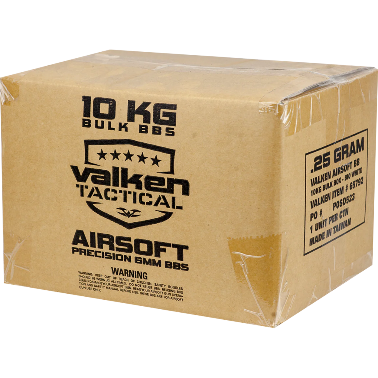 Valken Tactical 0.25g BIO Precision BB's 10kg Bulk Box - White - Image 2