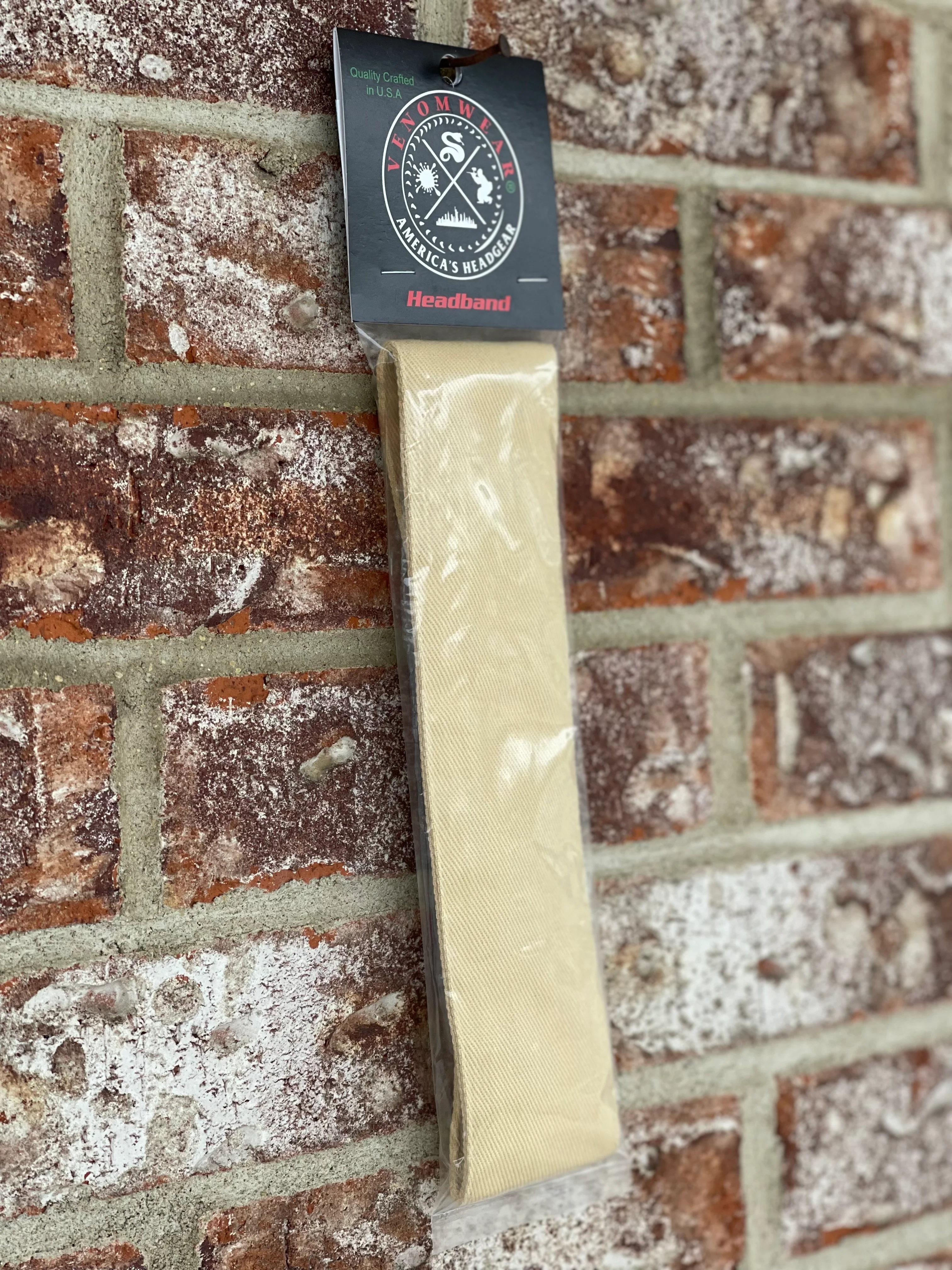 Venomwear "Solid Color Collection" Headband- Buttery Tan - Image 4