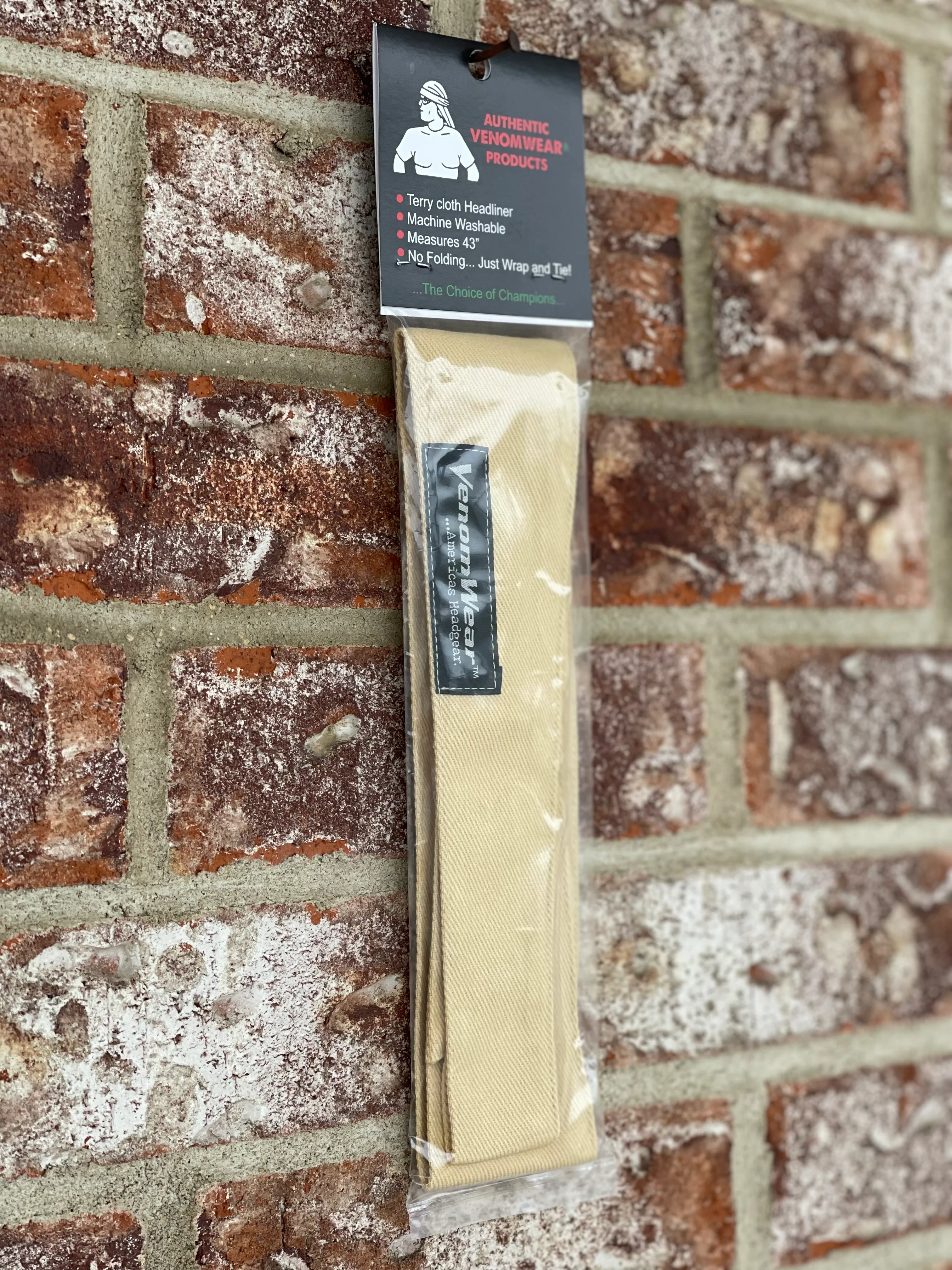 Venomwear "Solid Color Collection" Headband- Buttery Tan - Image 5