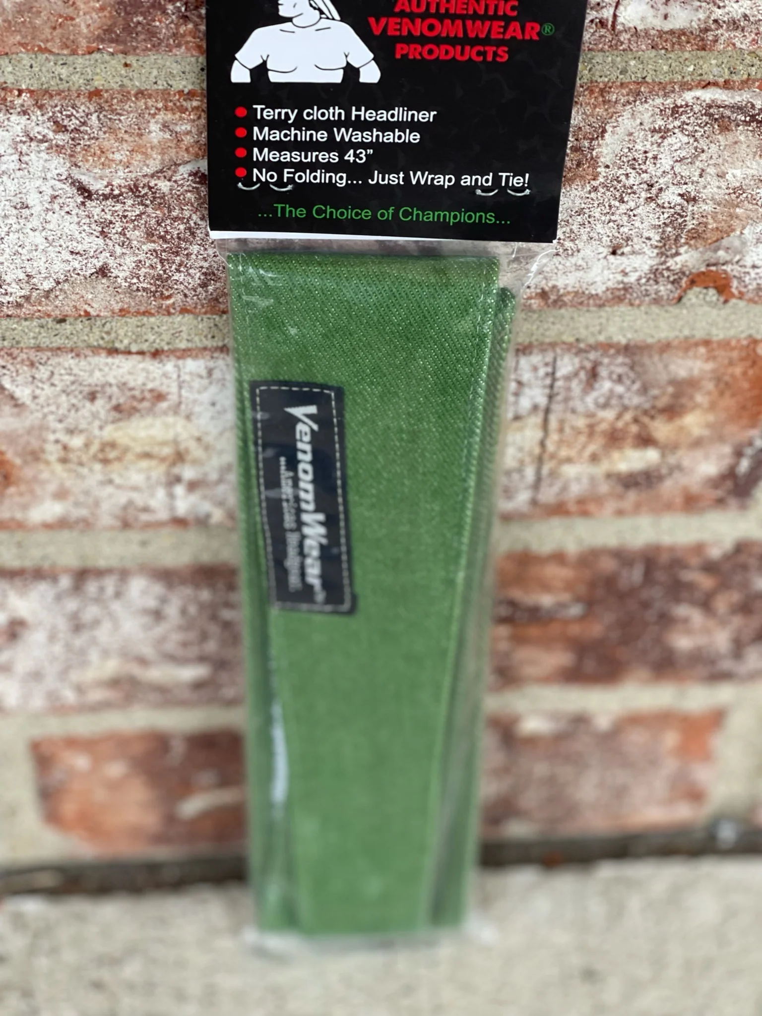 Venomwear "Solid Color Collection" Headband- Kelly Green - Image 4
