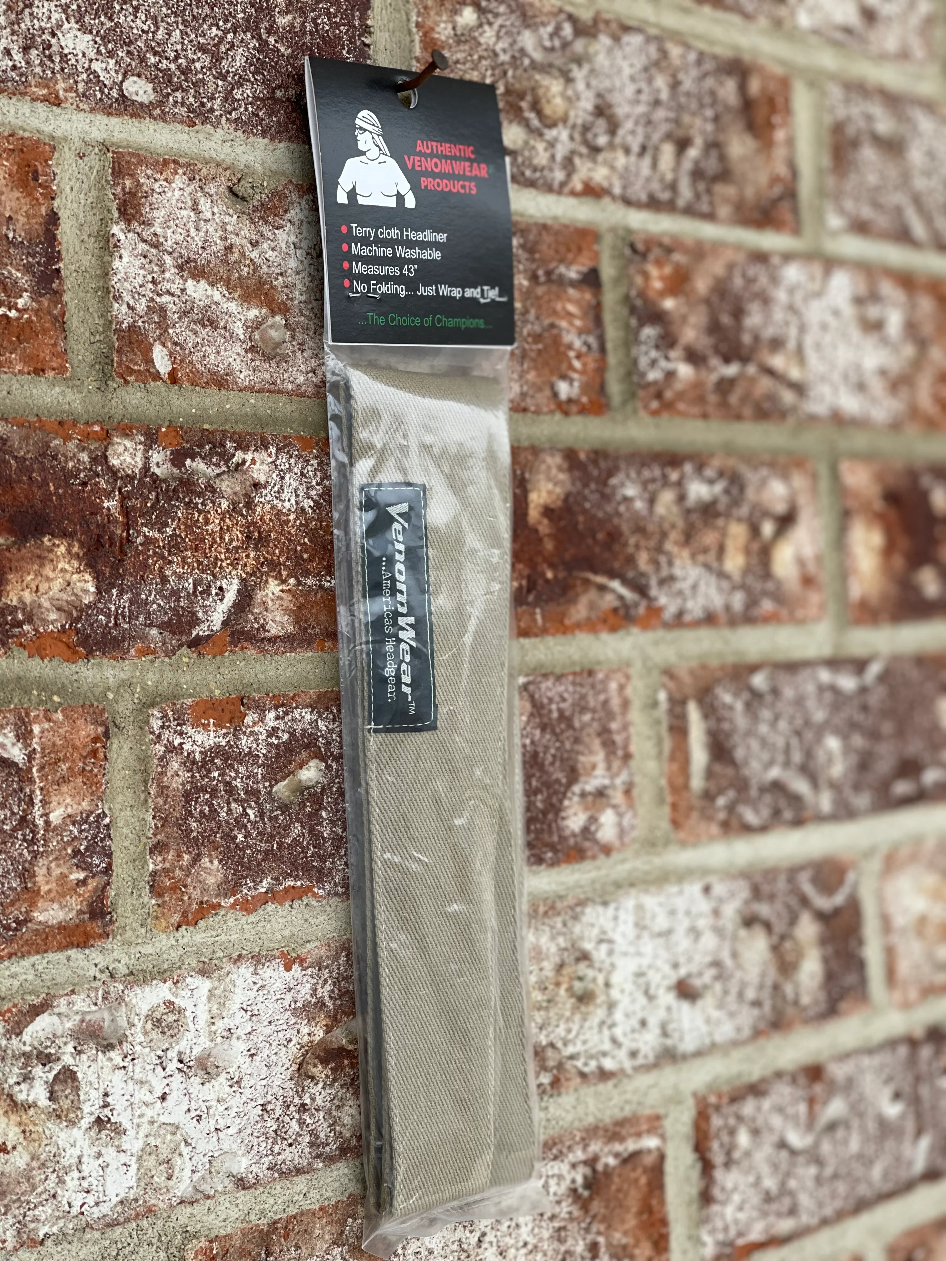 Venomwear "Solid Color Collection" Headband- Khaki - Image 4