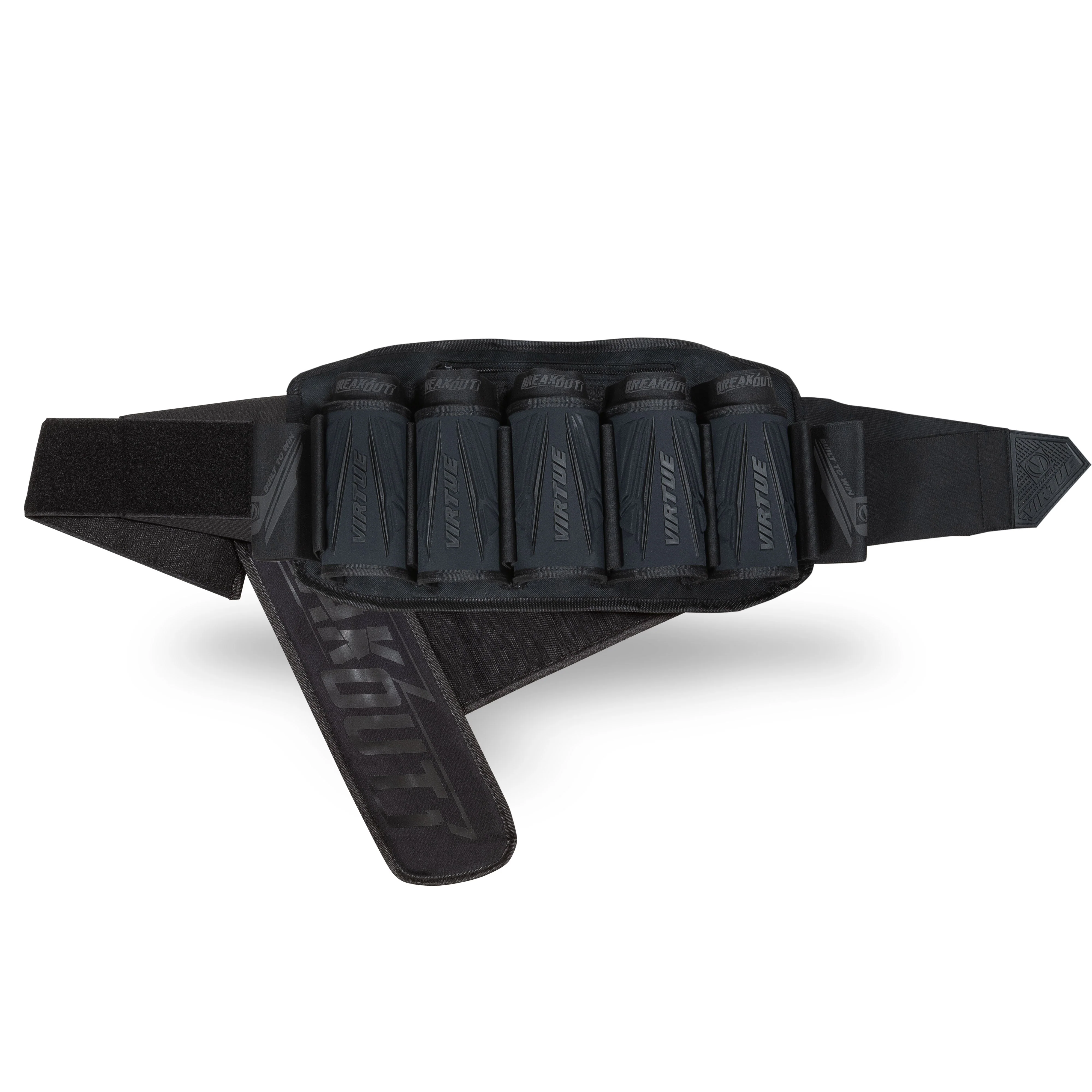 Virtue Breakout V2 Strapless Paintball Pod Pack - All Black 5+8 - Image 2