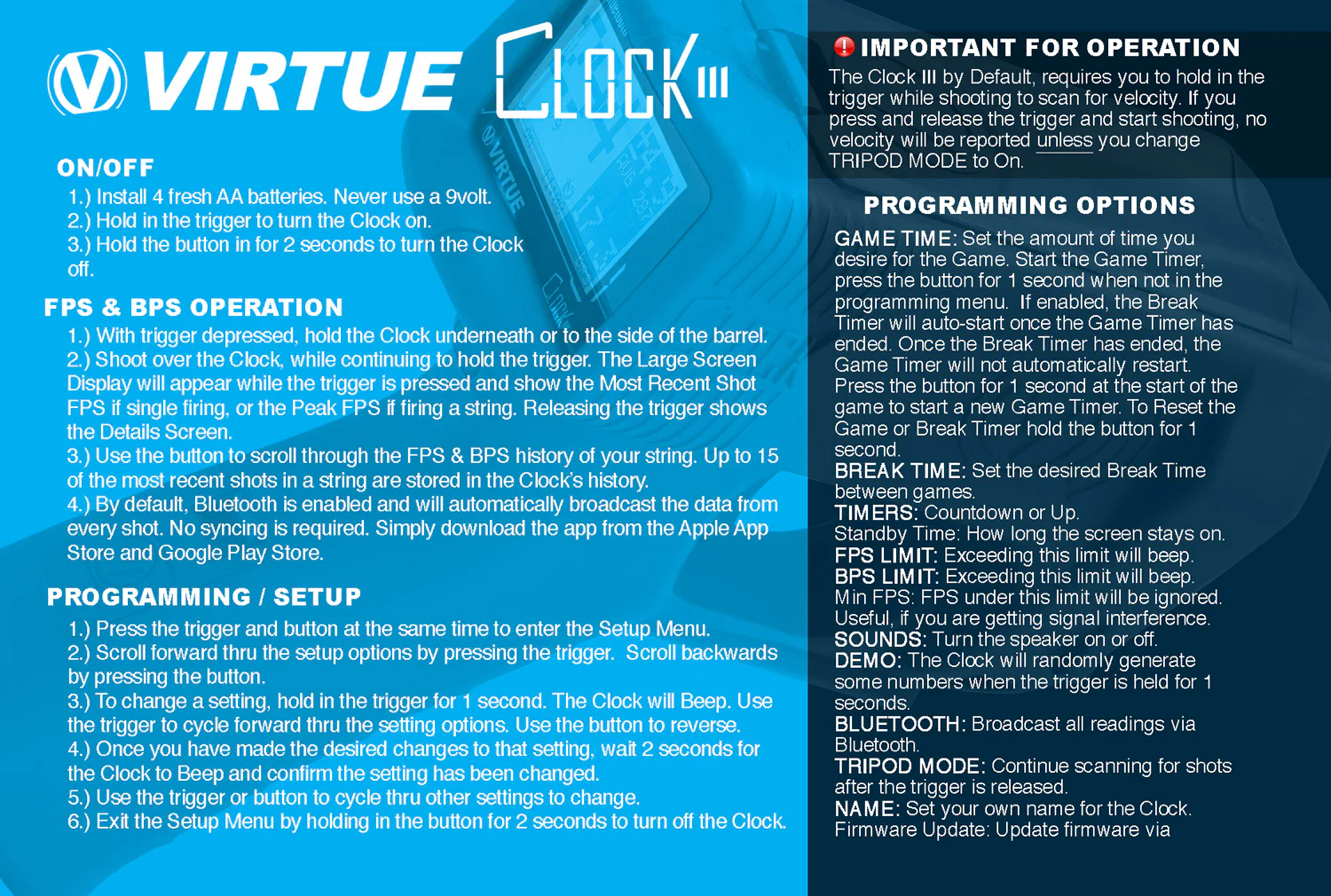 Virtue Clock 3 Paintball Chrono - Multiple Colors - Image 6