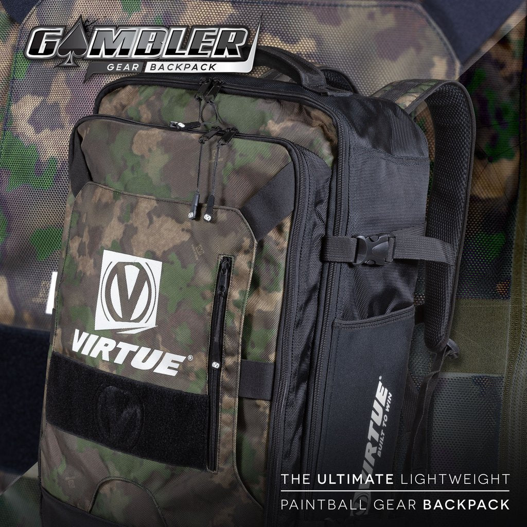 Virtue Gambler Backpack & Paintball Gearbag - Reality Brush Camo