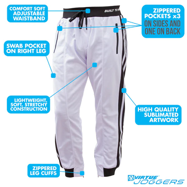Virtue Jogger Paintball Pants - White Stripes - Image 3