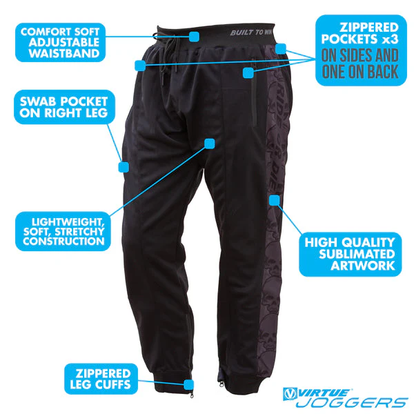 Virtue Jogger Pants - Ride or Die - Black - Image 3