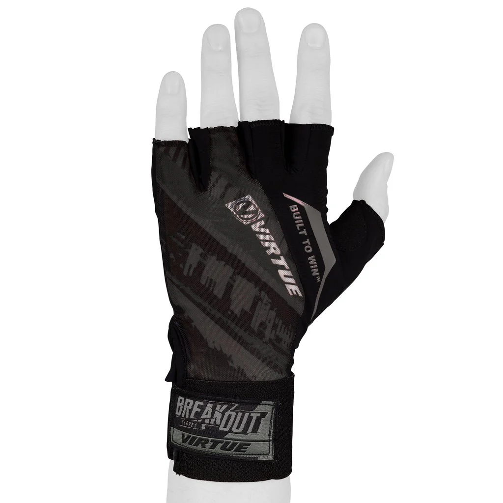 Virtue Mesh Breakout Gloves - Half Finger - Graphic Black - Image 2