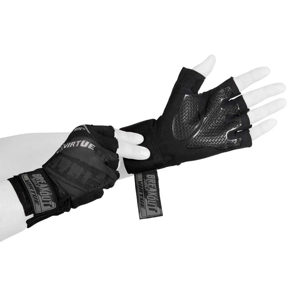 Virtue Mesh Breakout Gloves - Half Finger - Graphic Black - Image 5