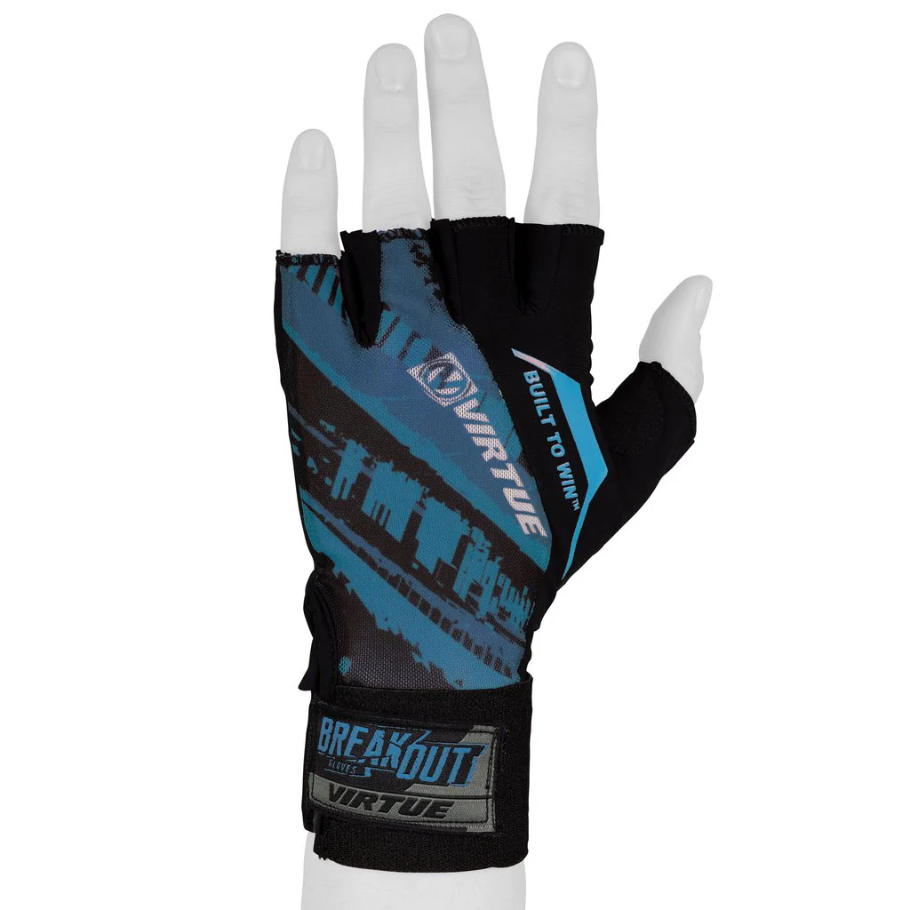 Virtue Mesh Breakout Gloves - Half Finger - Graphic Blue - Image 3