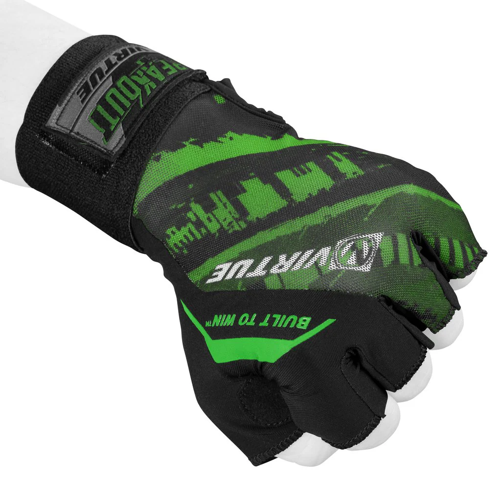 Virtue Mesh Breakout Gloves - Half Finger - Graphic Green - Image 6