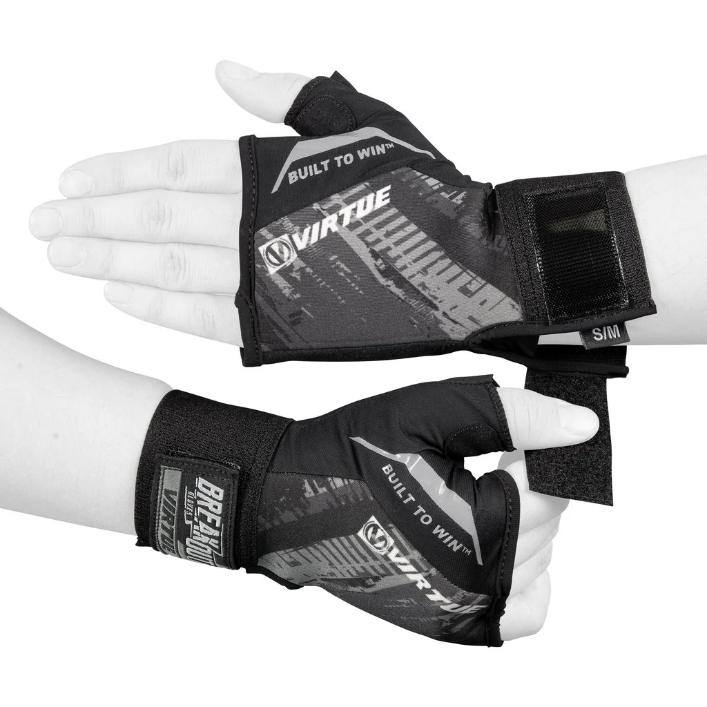 Virtue Mesh Breakout Gloves - Half Hand - Graphic Black - Image 2