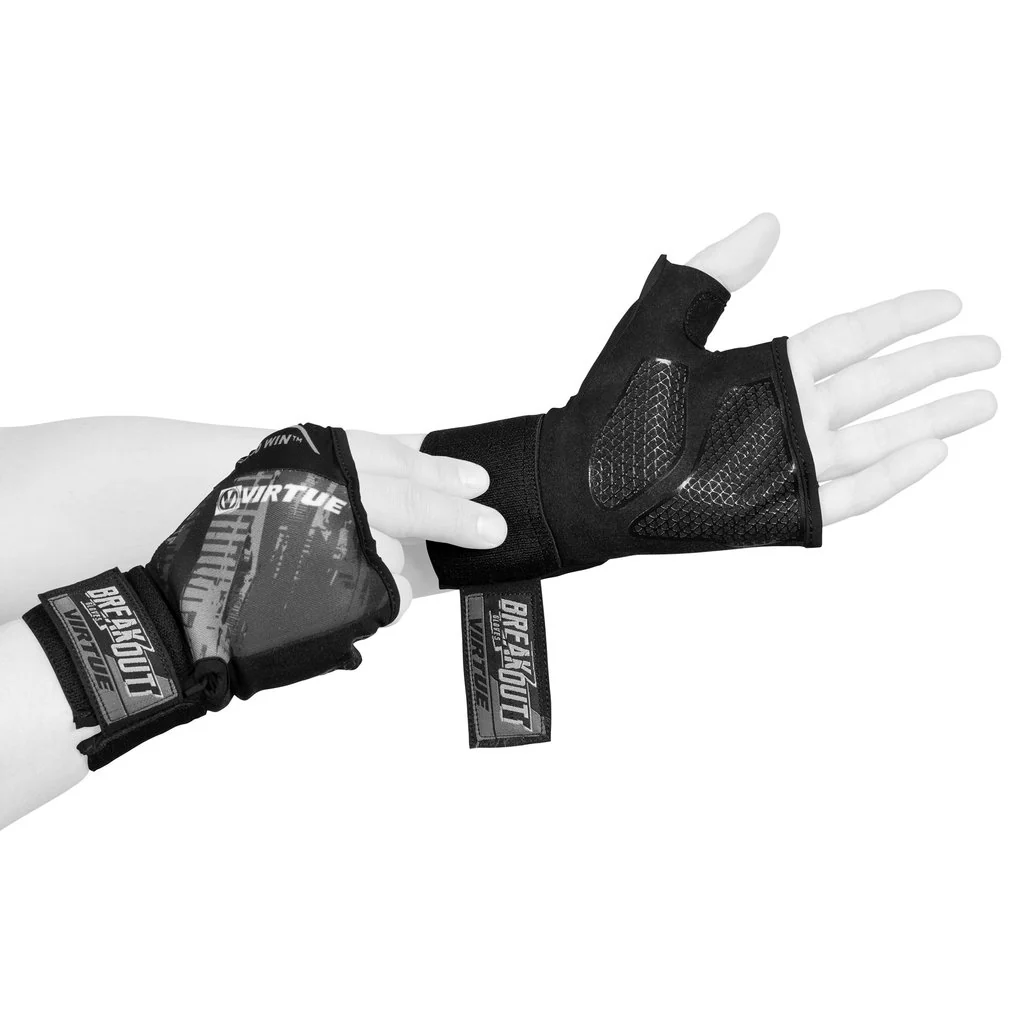 Virtue Mesh Breakout Gloves - Half Hand - Graphic Black - Image 5