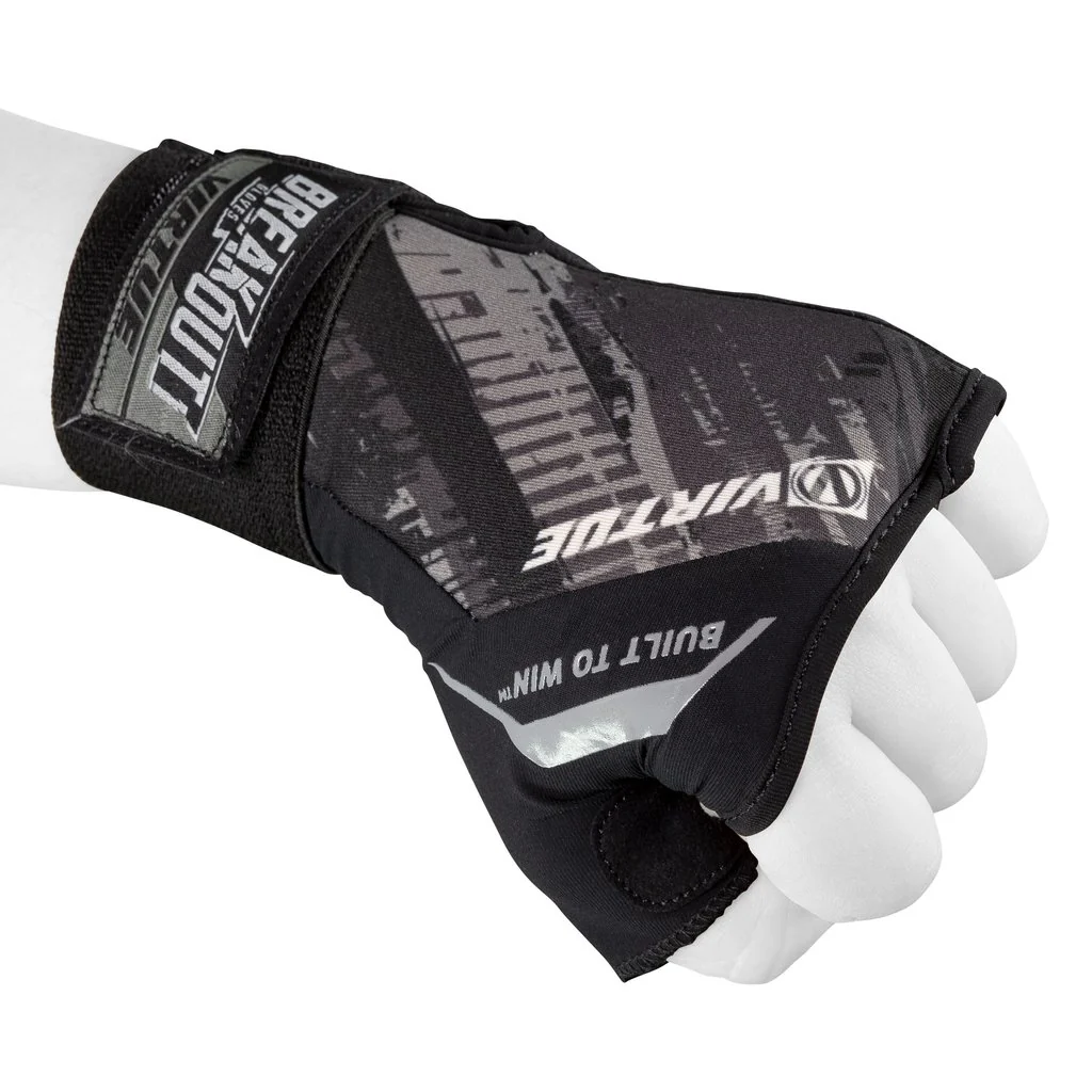 Virtue Mesh Breakout Gloves - Half Hand - Graphic Black - Image 6