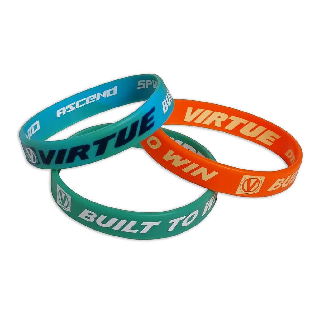 Virtue Paintball Wristband 3 Pack - Cyan/Aqua/Orange - Image 2