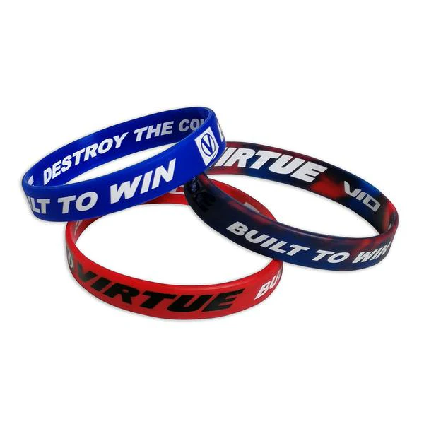 Virtue Paintball Wristband 3 Pack - Red/White/Blue - Image 2