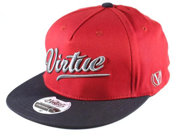 Virtue Patriot All Star Fitted Hat - Red / Silver / Navy Blue - Image 2