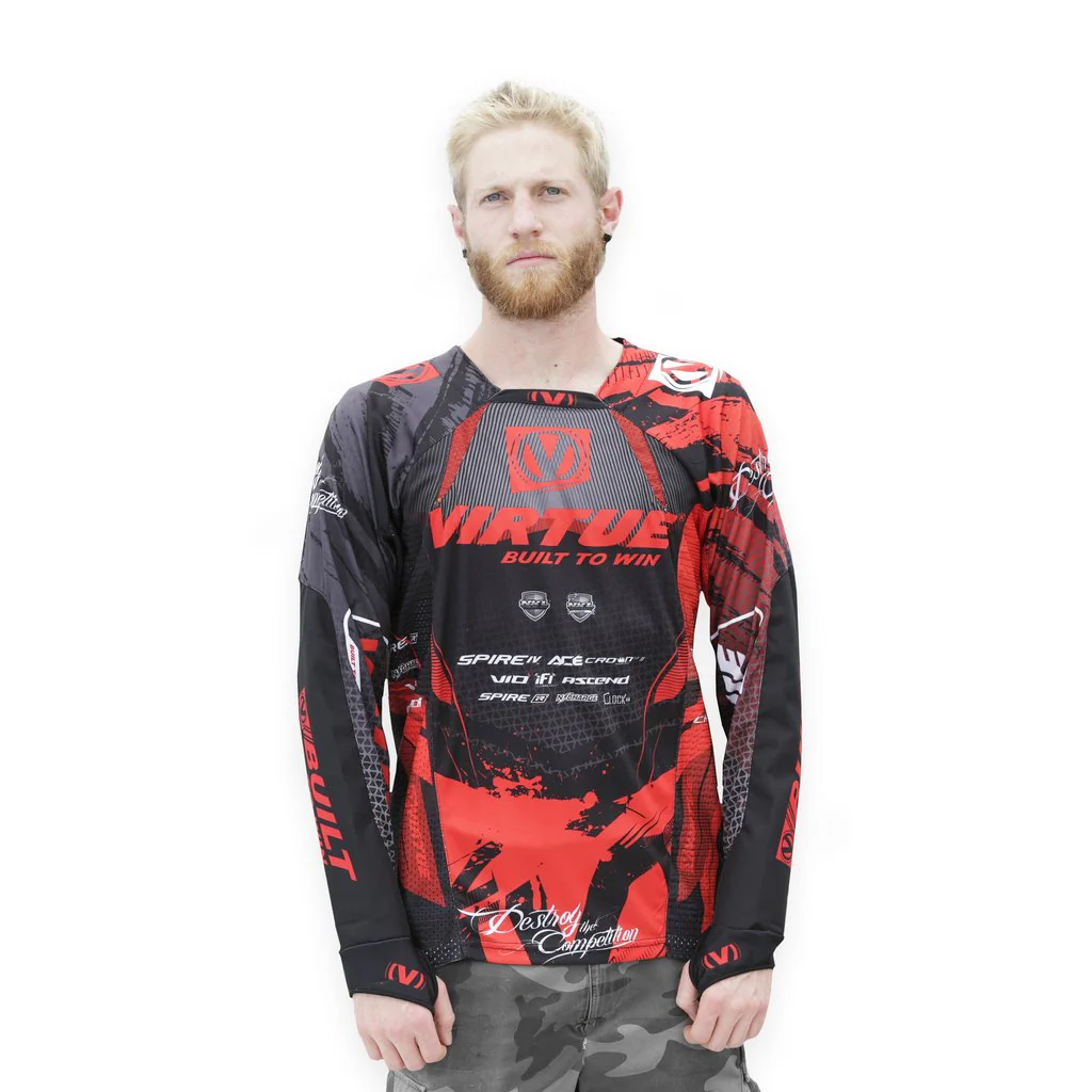 Virtue Pro Paintball Jersey - Red - Image 2
