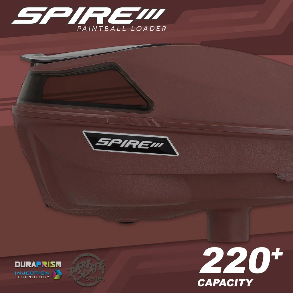 Virtue Spire 3 Paintball Loader - Dark Slate Red