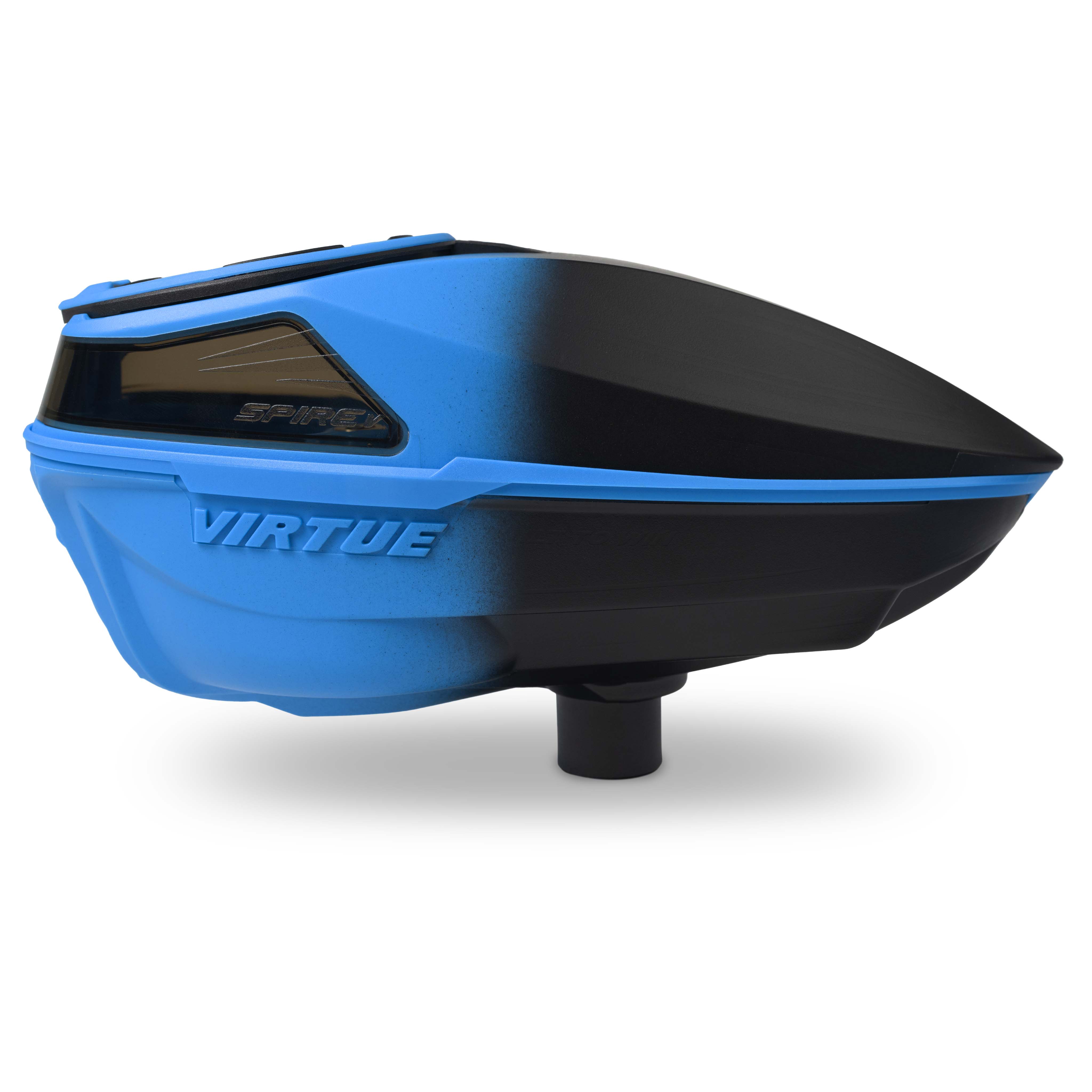 Virtue Spire 5 Paintball Loader - Cyan Black Fade - Image 3