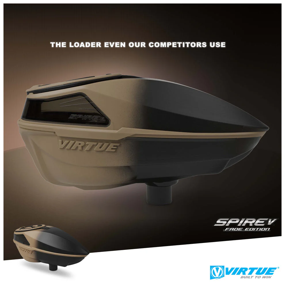 Virtue Spire 5 Paintball Loader- Desert Black Fade