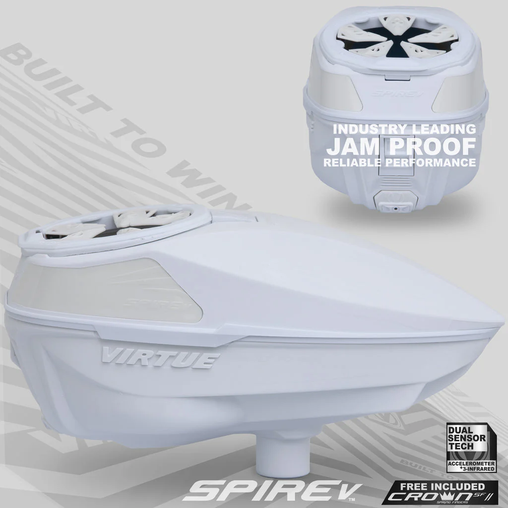 Virtue Spire 5 Paintball Loader - Ghost (White) - Image 2
