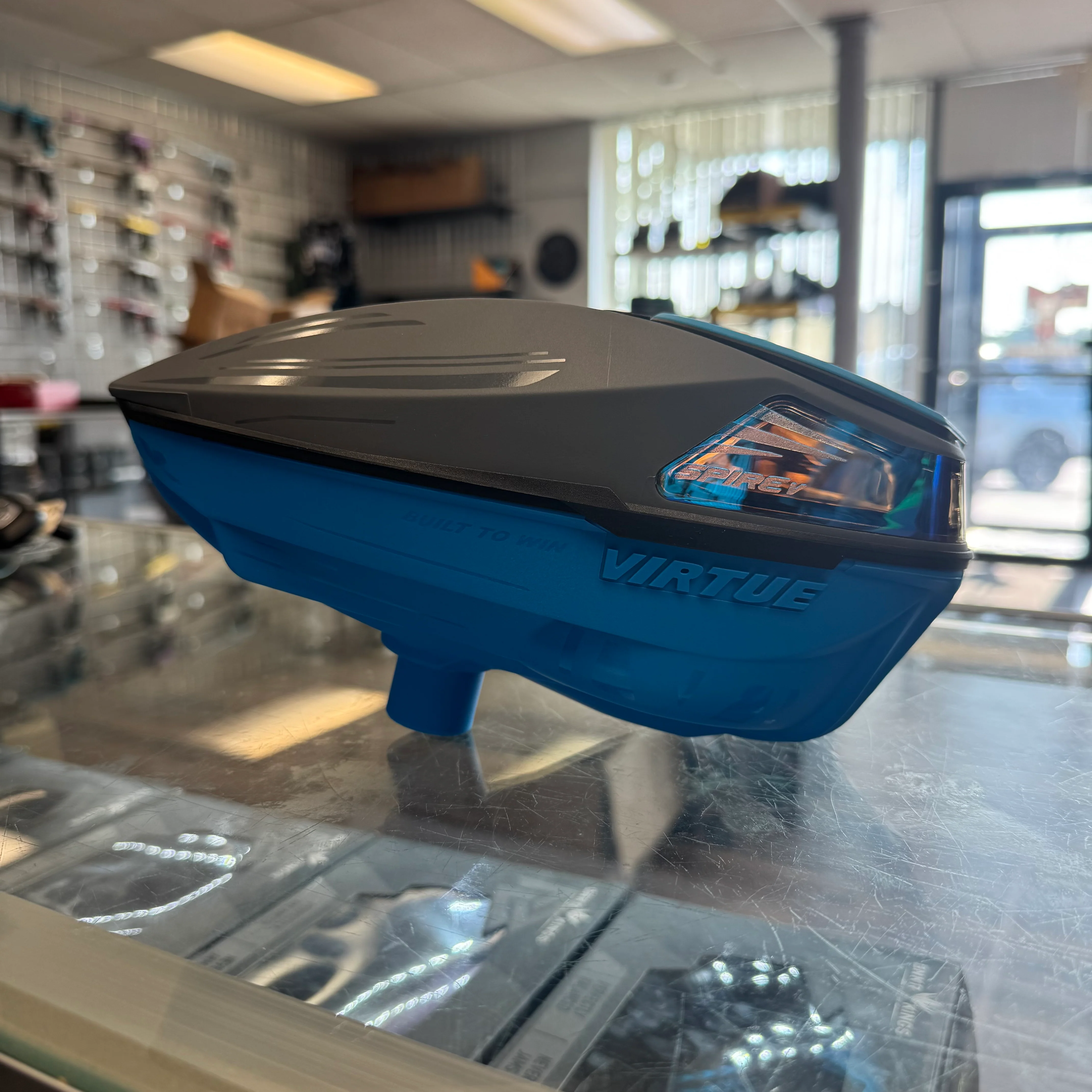Virtue Spire 5 Paintball Loader - Grey/Blue/Black *Custom* - Image 2