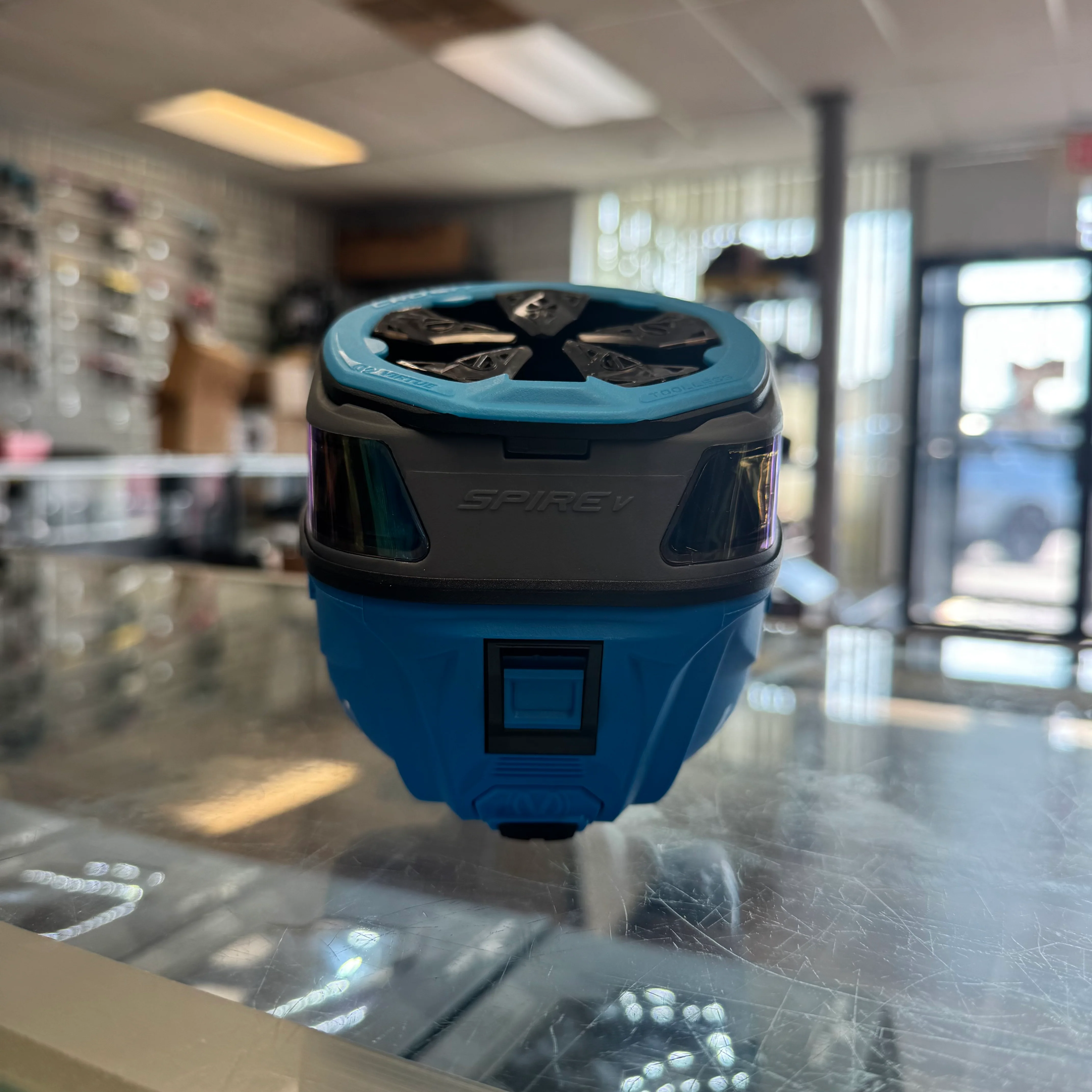 Virtue Spire 5 Paintball Loader - Grey/Blue/Black *Custom* - Image 4
