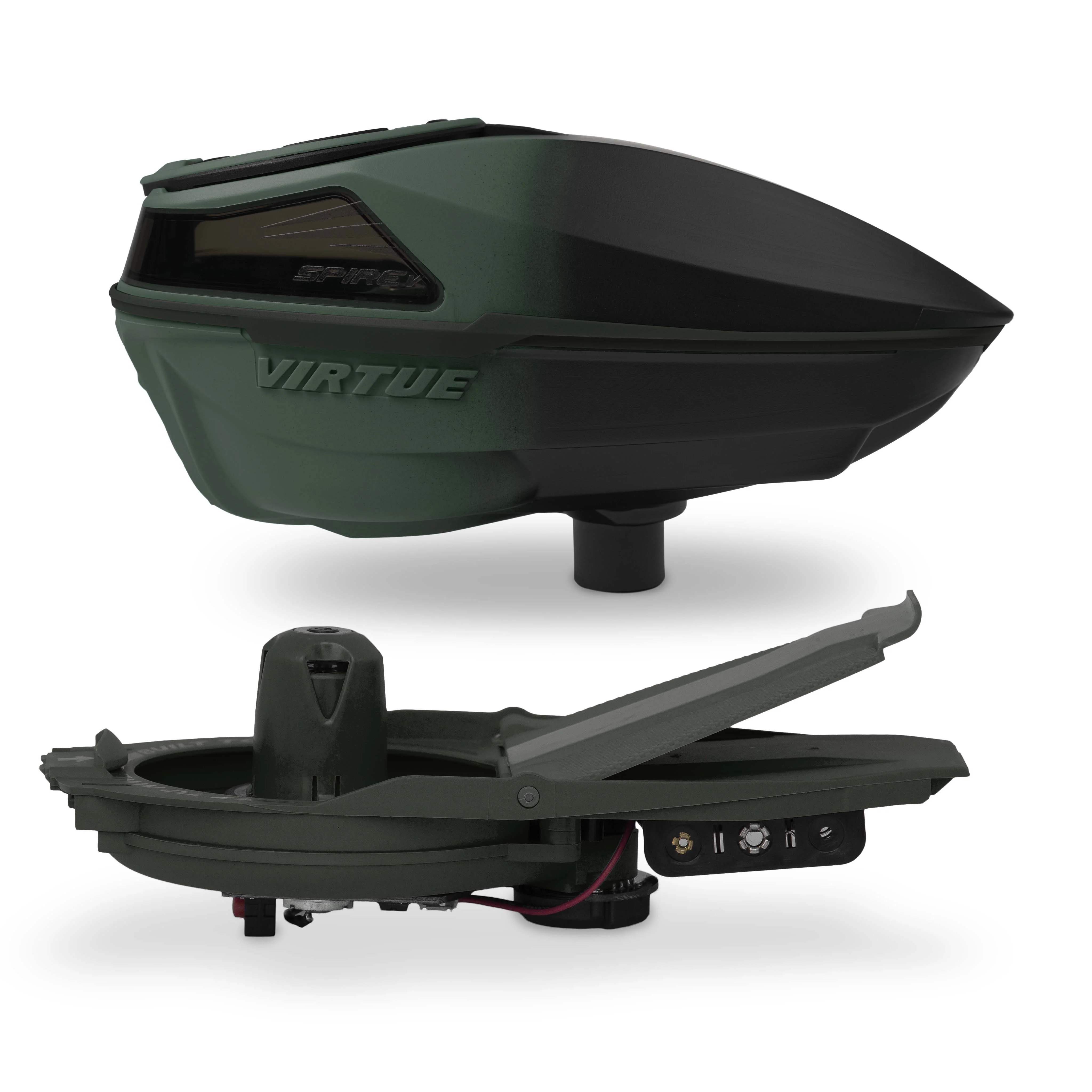 Virtue Spire 5 Paintball Loader- Olive Black Fade - Image 2
