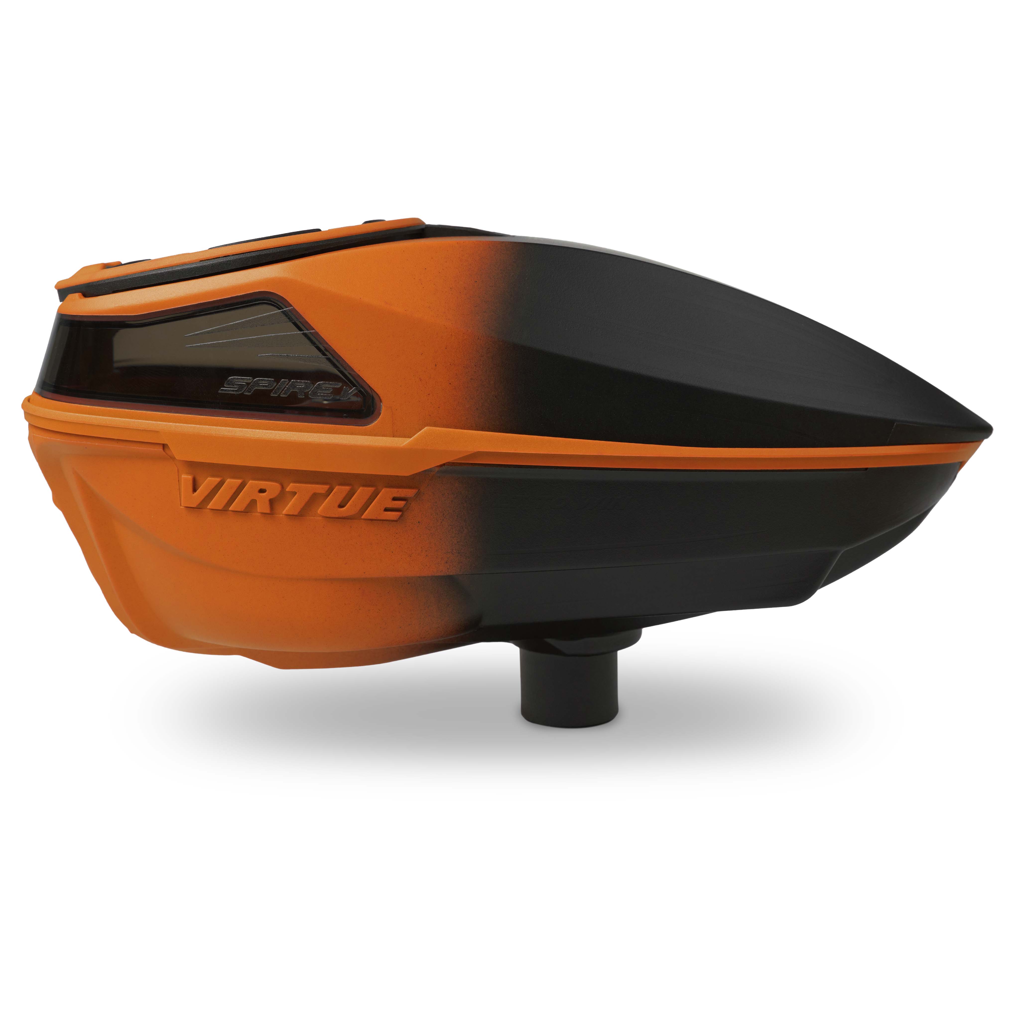 Virtue Spire 5 Paintball Loader - Orange Black Fade - Image 3