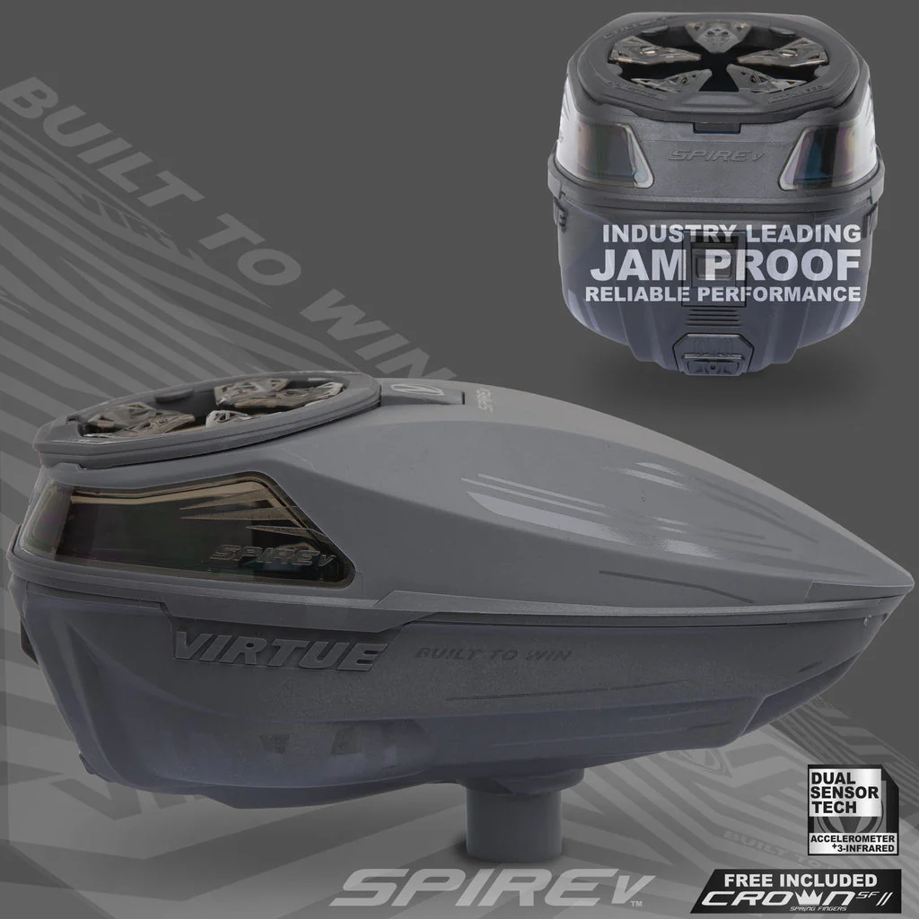 Virtue Spire 5 Paintball Loader - Stealth (Gray) - Image 2