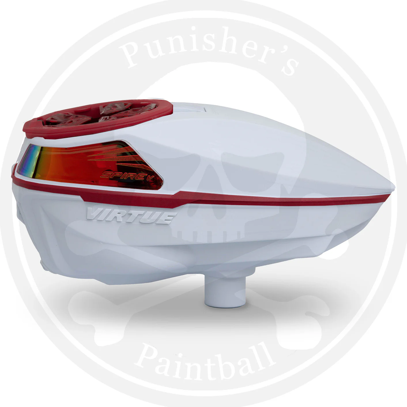 Virtue Spire 5 Paintball Loader - White/Red