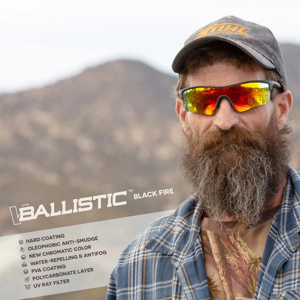Virtue V-Ballistic Polarized Sunglasses - Black Fire - Image 2