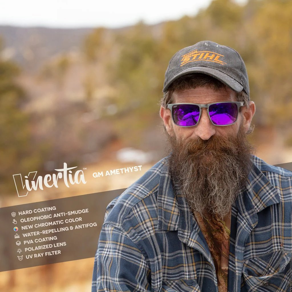Virtue V-Inertia Polarized Sunglasses - Gunmetal Amethyst - Image 2