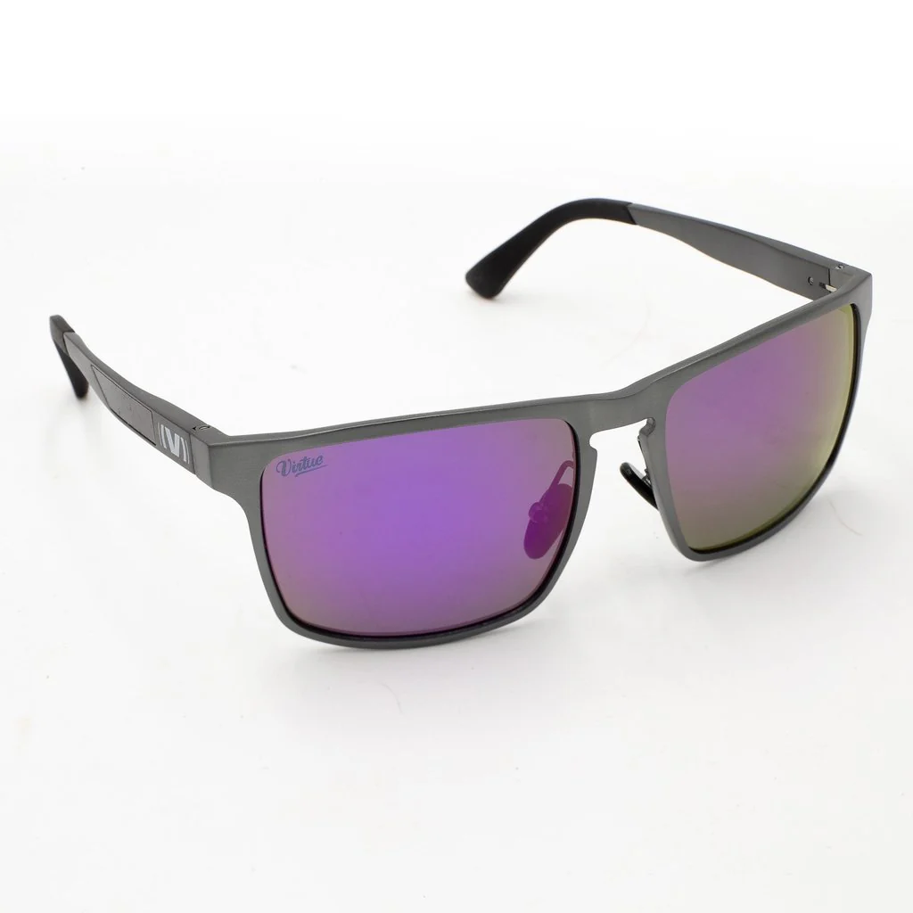 Virtue V-Inertia Polarized Sunglasses - Gunmetal Amethyst - Image 4