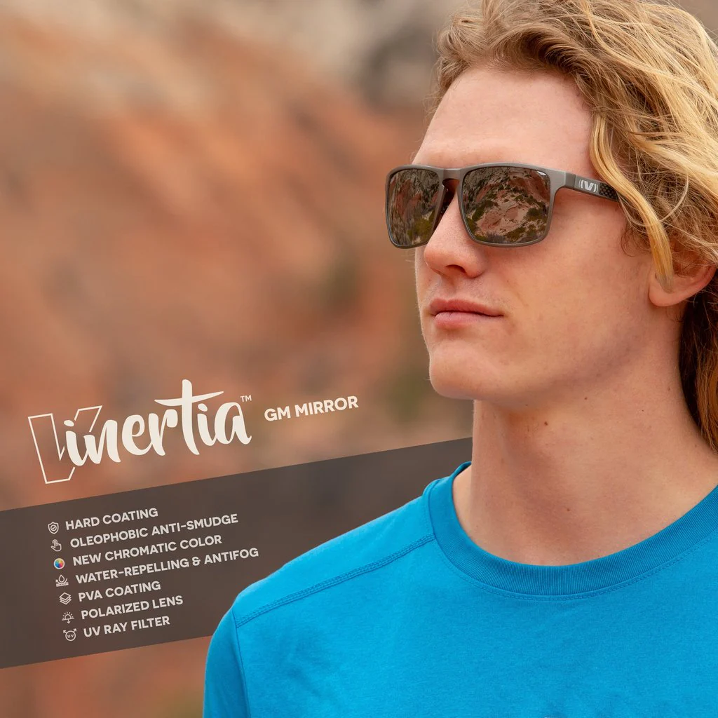 Virtue V-Inertia Polarized Sunglasses - Gunmetal Mirror - Image 2
