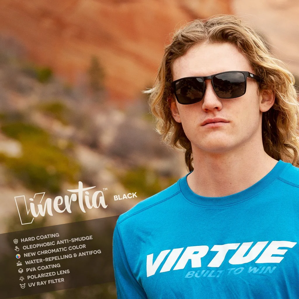 Virtue V-Inertia Polarized Sunglasses - Smoke Black - Image 2