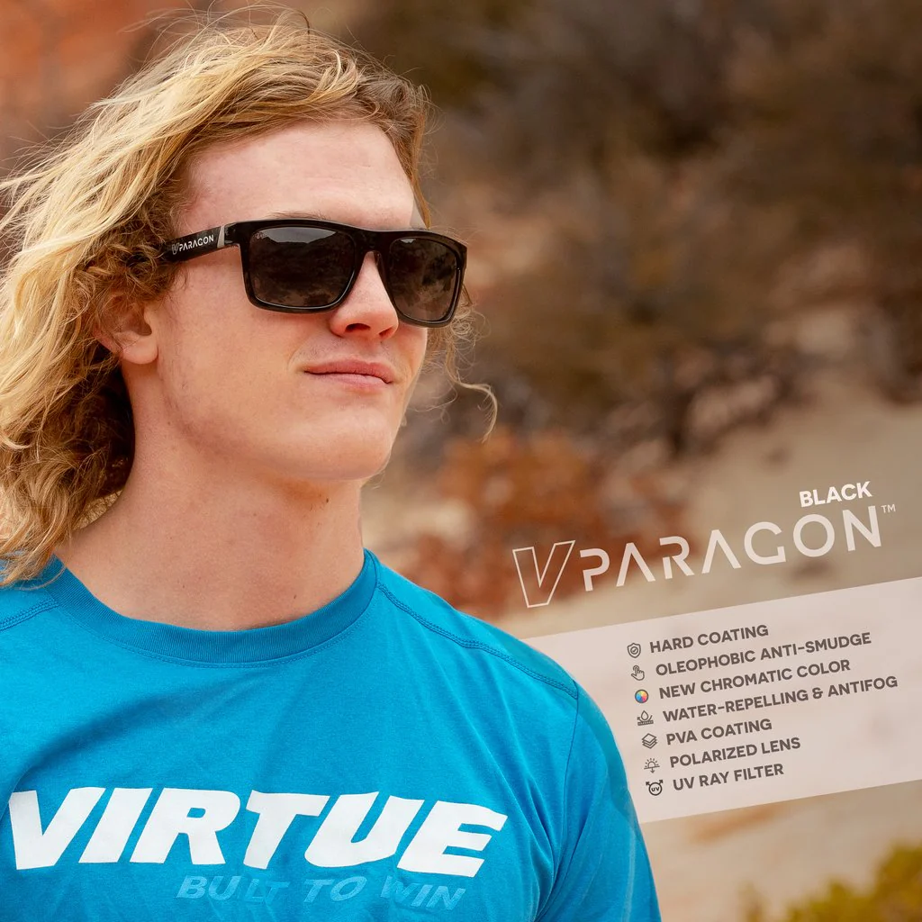Virtue V-Paragon Polarized Sunglasses - Polished Smoke Black - Image 2